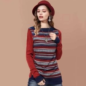 Boatneck Artka top Small Red Longsleeve